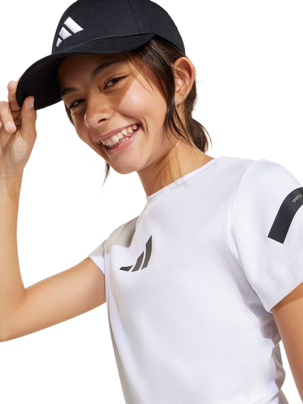 ADIDAS SPORTSWEAR Тениска Z.N.E. Fitted Crop T-Shirt Kids