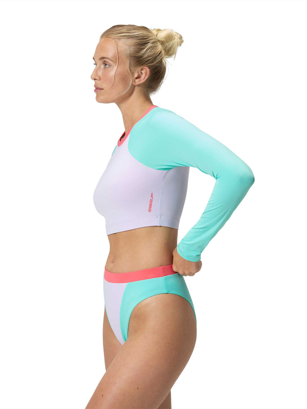 SPEEDO Бански горнище SOLID CROP TOP