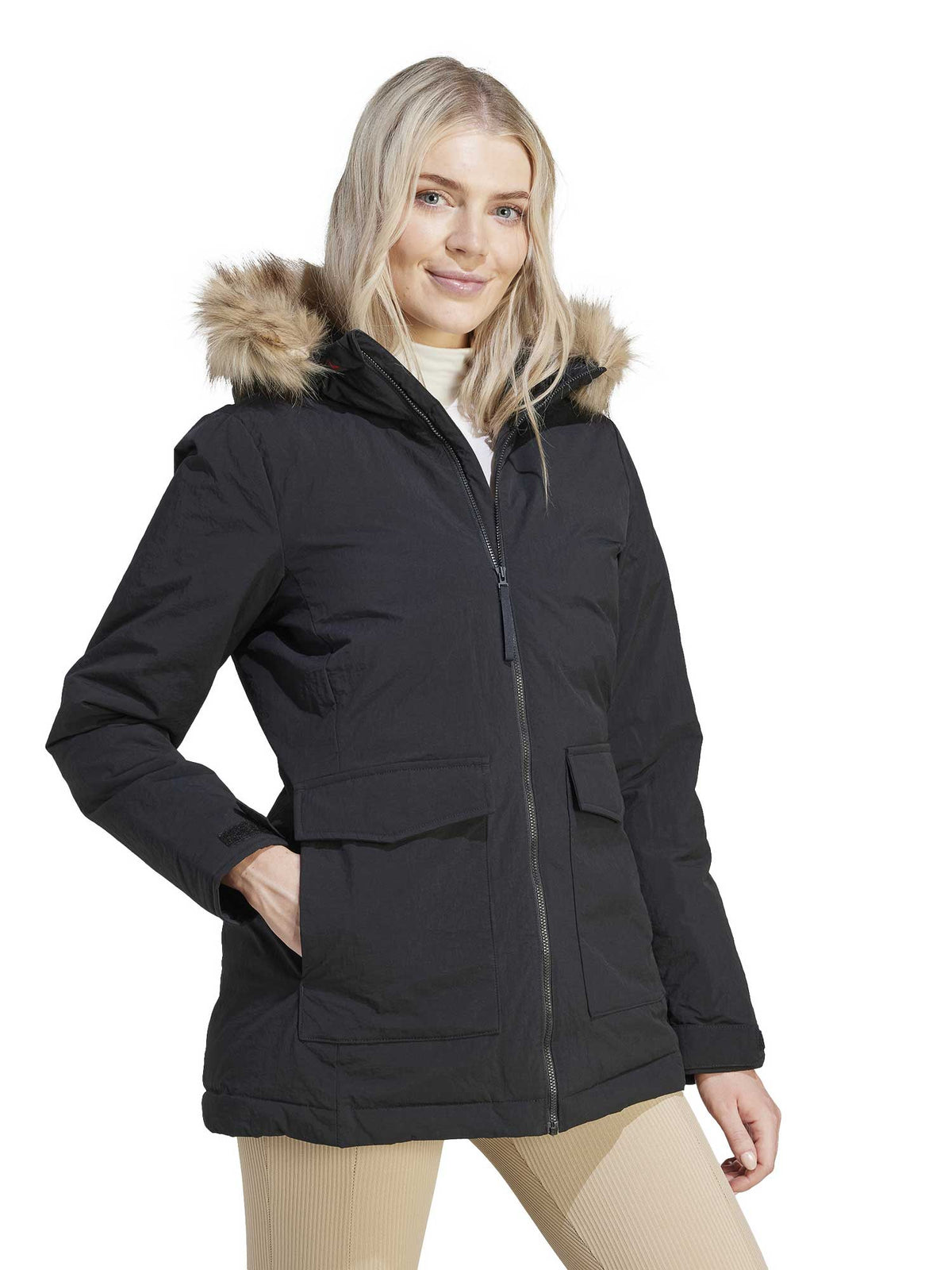 ADIDAS SPORTSWEAR Яке Hooded Fur Parka