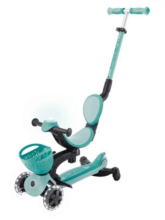 GLOBBER Тротинетка 5 в 1 BABY LEARN 360 FLASH LIGHTS