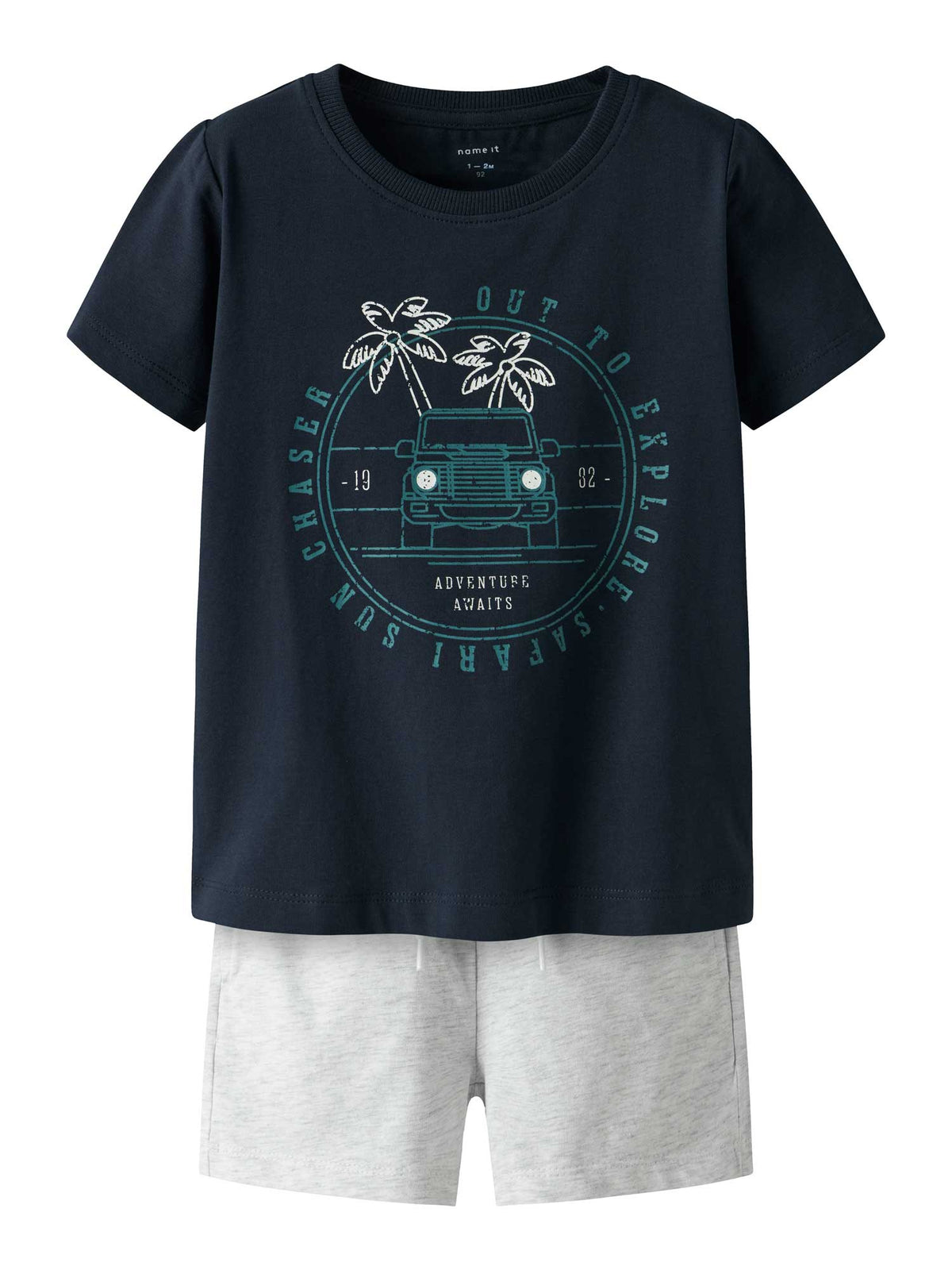 NAME IT Спортен екип NMMJASPEN SS SHORTS SET PB