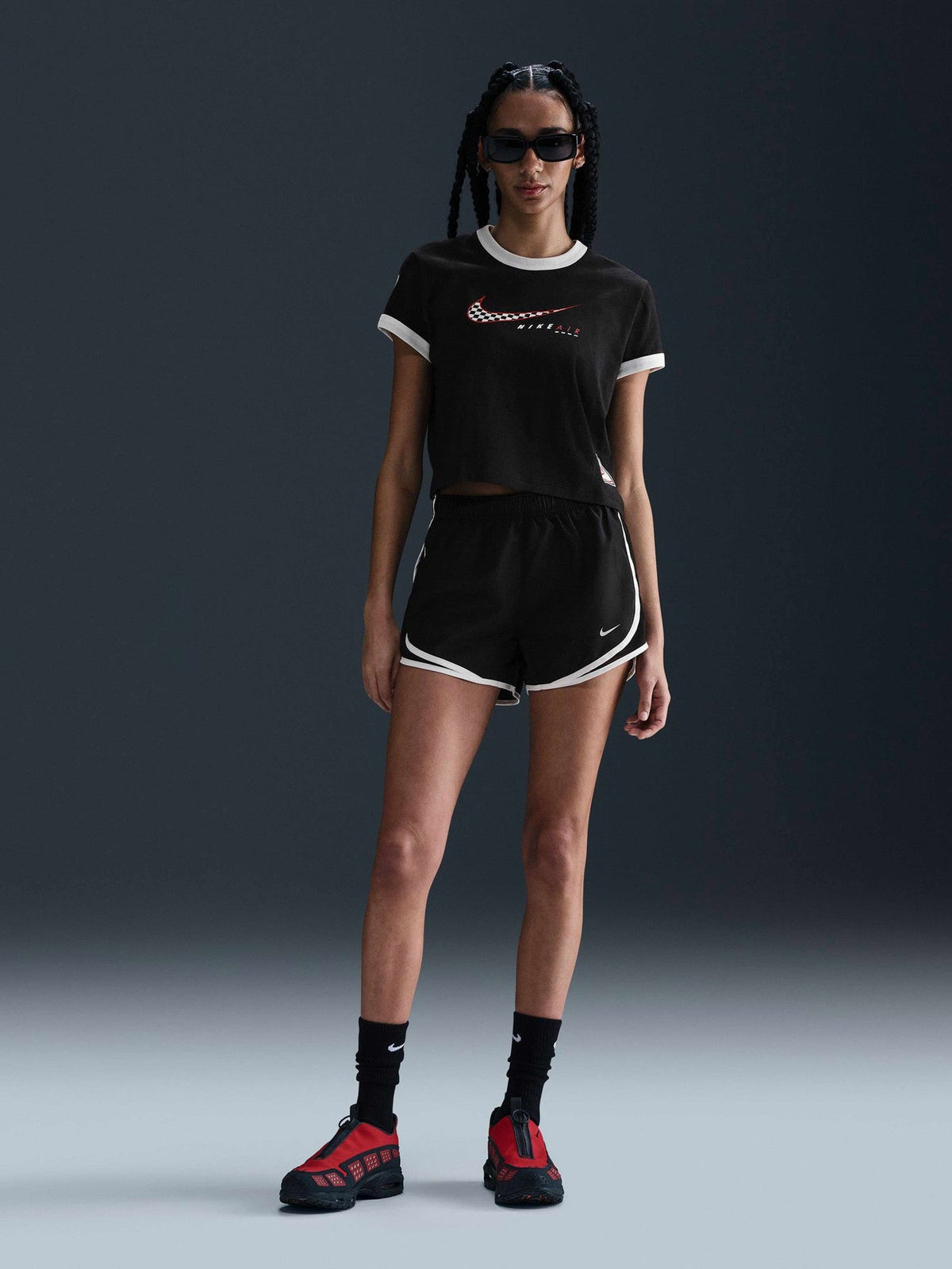 NIKE Тениска W NSW CLUB SS TEE MOTO RGR