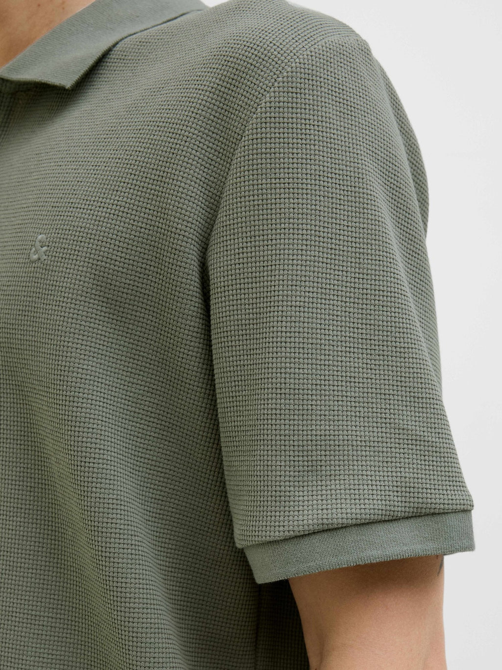 JACK & JONES Тениска JJEAUSTIN ZIP POLO SS NOOS