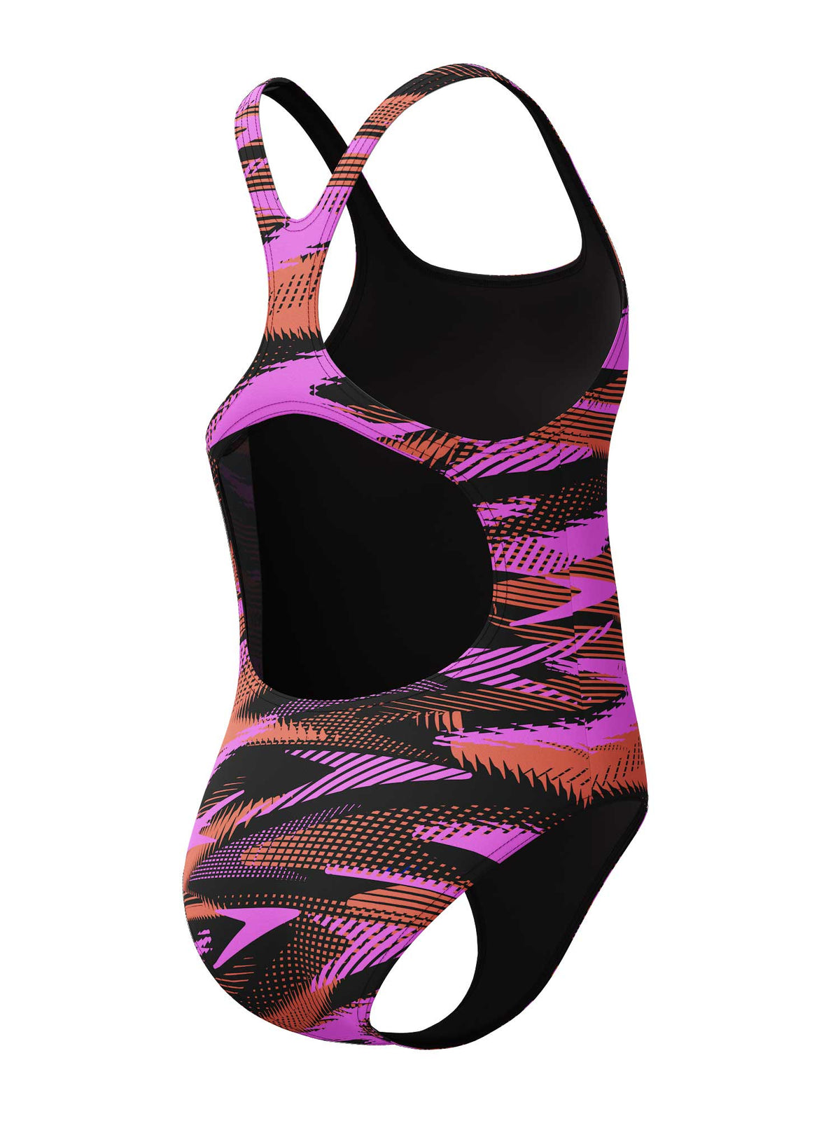 SPEEDO Цял бански GIRLS HYPERBOOM ALLOVER MEDALIST