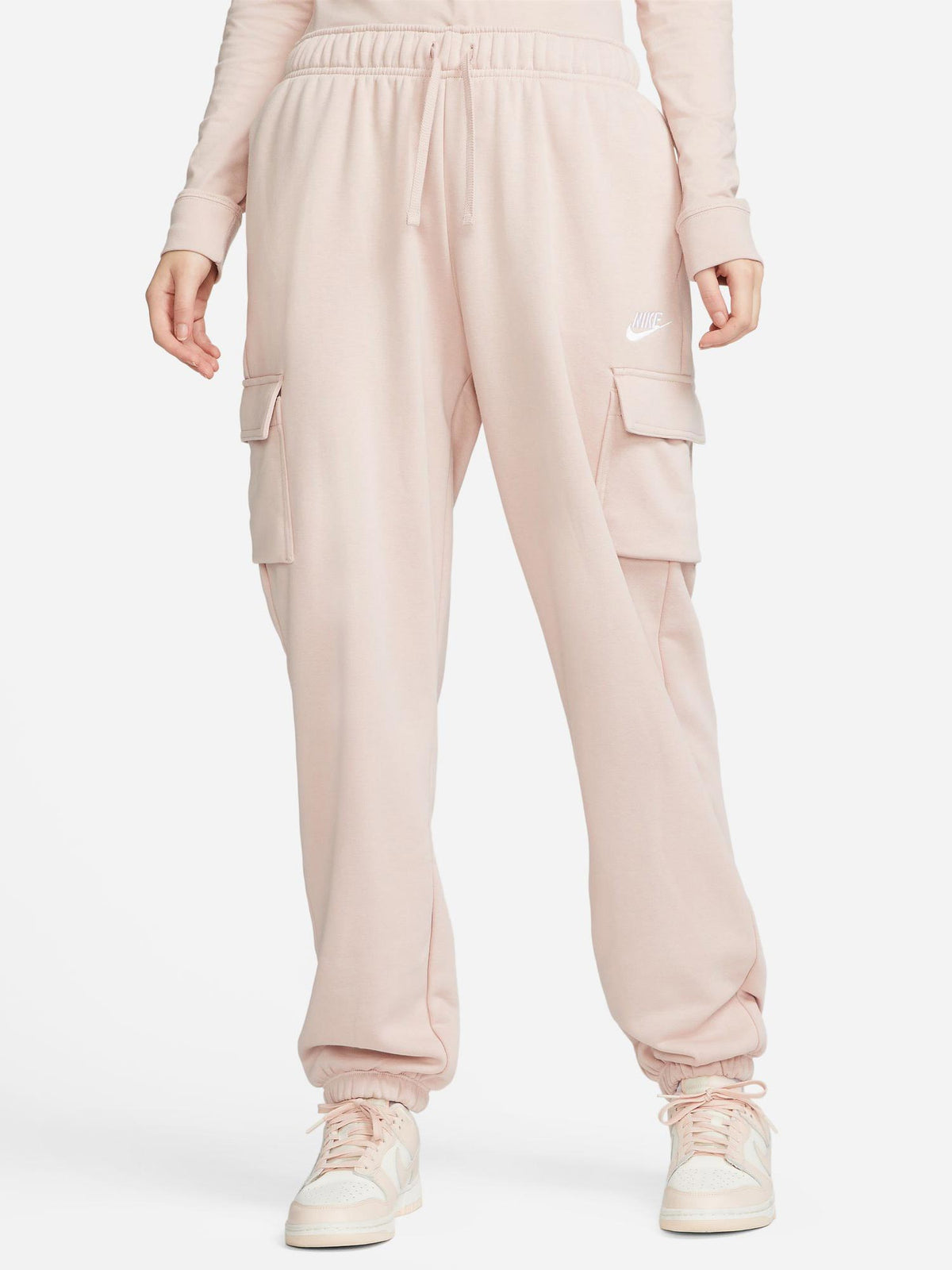 NIKE Спортно долнище W CLUB FLC MR CARGO